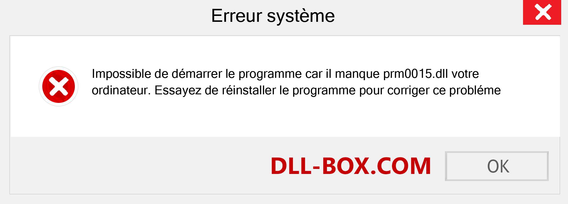 Le fichier prm0015.dll est manquant ?. Télécharger pour Windows 7, 8, 10 - Correction de l'erreur manquante prm0015 dll sur Windows, photos, images